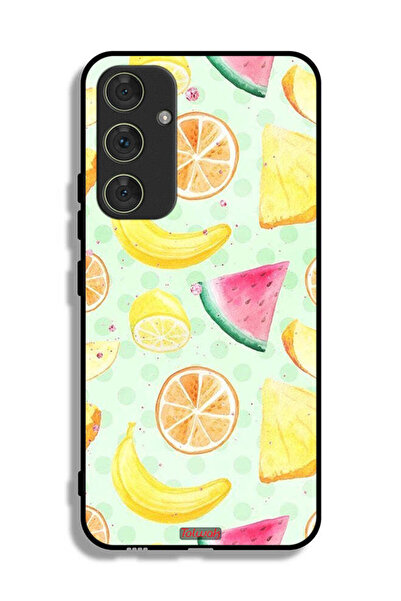 Tolwak غطاء حماية لهاتف سامسونج جالاكسي A54 5G برسومات فنية بألوان مائية وفواكه