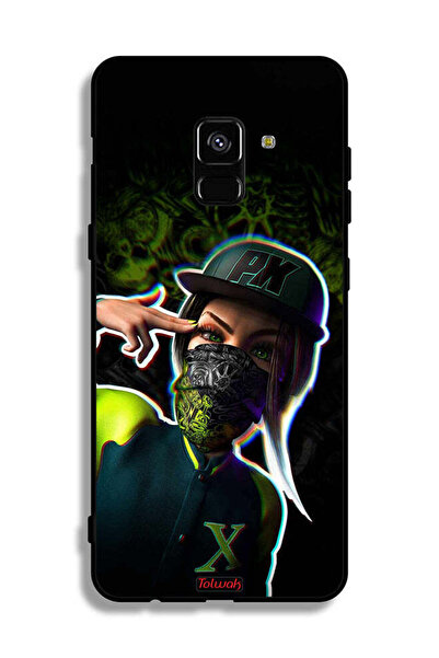 Tolwak غطاء حماية لهاتف سامسونج جالاكسي A8 بلس (2018) برسومات فنية جمالية للبنات