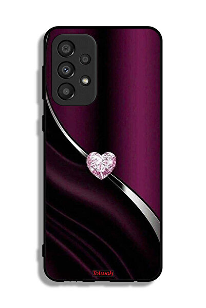 Tolwak Samsung Galaxy A33 5G Protective Case Cover Diamond Heart
