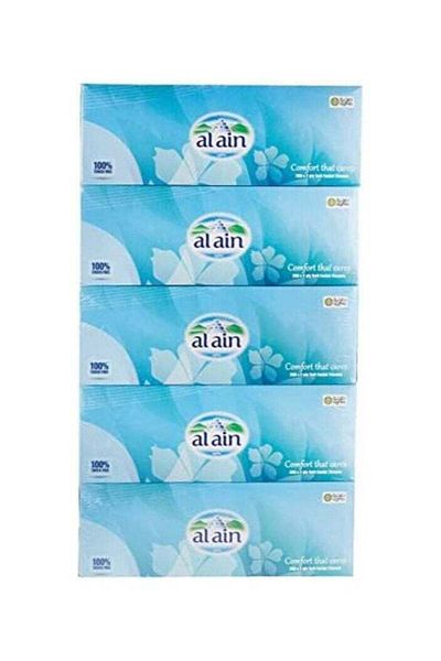 Al Ain SOFT 150 X 2 PLY TOUCH FREE SOFT FACIAL TISSUE PACK OF 5