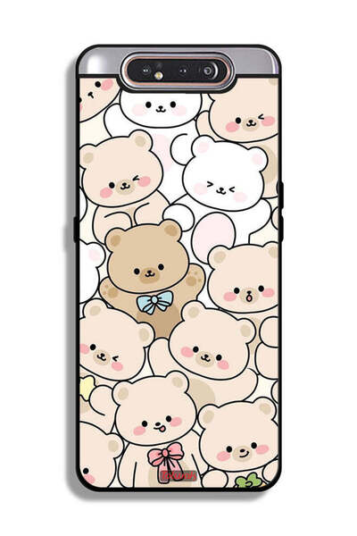 Tolwak غطاء حماية لهاتف سامسونج جالكسي A80 بنقشة الدببة