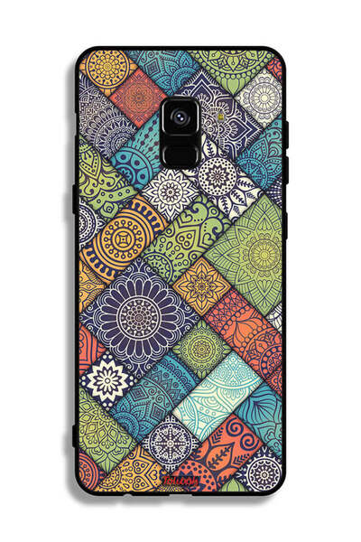 Tolwak غطاء حماية لهاتف Samsung Galaxy A8 Plus (2018) بنمط ماندالا