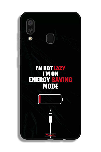 Tolwak غطاء حماية لهاتف سامسونج جالكسي A30 - أنا لست كسولاً، أنا في وضع توفير...