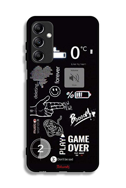 Tolwak Samsung Galaxy A24 4G Protective Case Cover Game Over Pew Pew
