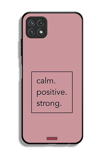 Tolwak Samsung Galaxy A22 5G Protective Case Cover Calm Positive Strong