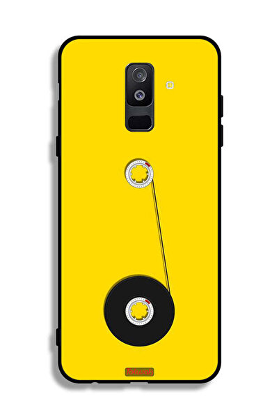 Tolwak غطاء حماية لهاتف Samsung Galaxy A6 Plus (2018) بتصميم عجلة كاسيت