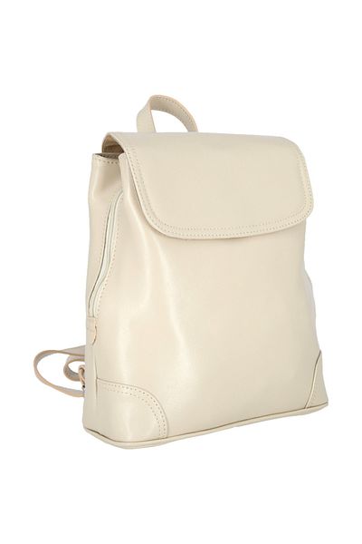 Magazinul de genti Women's backpack made of genuine leather, model 097, Beige