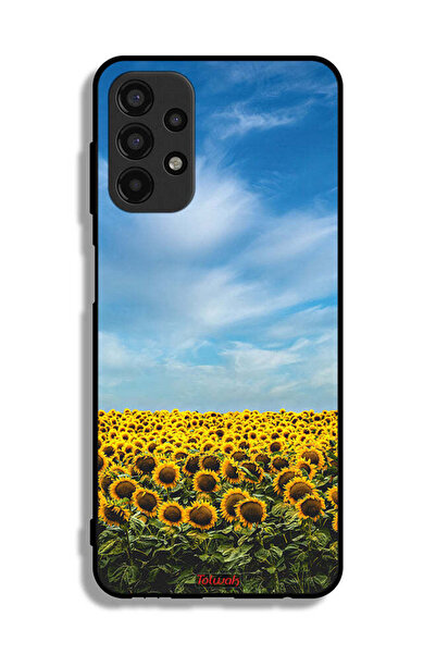 Tolwak غطاء حماية لهاتف سامسونج جالاكسي A13 4G بطبعة عباد الشمس تحت السماء