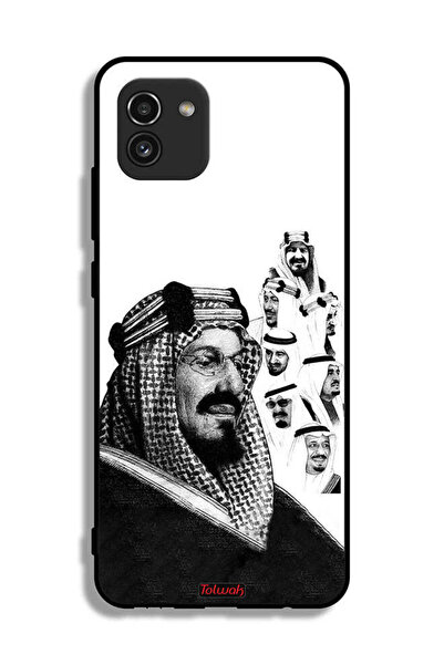 Tolwak غطاء حماية لهاتف سامسونج جالكسي A03، ملصق ملوك المملكة العربية السعودي...