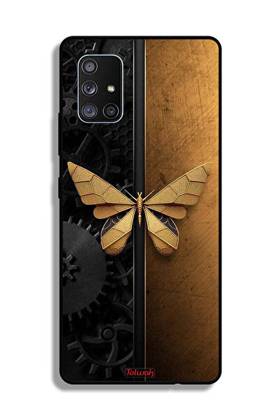 Tolwak Samsung Galaxy A71 5G Protective Case Cover Steel Butterfly
