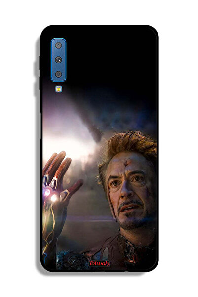 Tolwak غطاء حماية لهاتف Samsung Galaxy A7 (2018) I Am Iron Man
