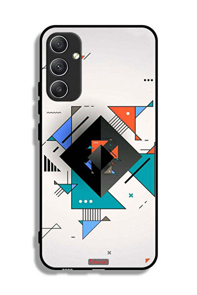 Tolwak غطاء حماية لهاتف سامسونج جالاكسي A34 5G بأشكال مربعة ومثلثة ونمط تجريدي