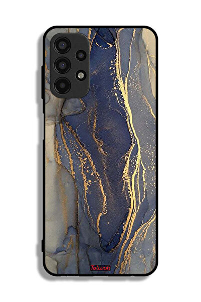 Tolwak غطاء حماية لهاتف سامسونج جالاكسي A13 4G بنمط رخامي لامع