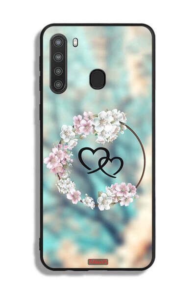 Tolwak غطاء حماية لهاتف سامسونج جالكسي A21 برسومات قلوب في خاتم
