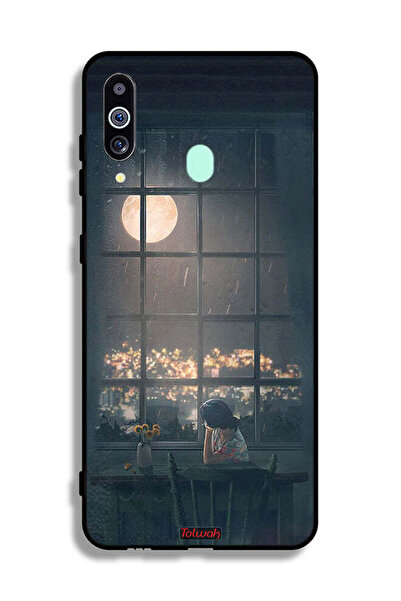 Tolwak غطاء حماية لهاتف Samsung Galaxy A60 مع صورة القمر