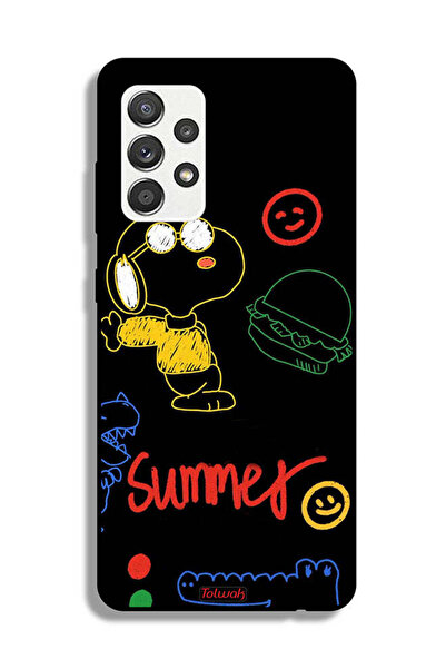 Tolwak Samsung Galaxy M32 5G Protective Case Cover Summer Sticker