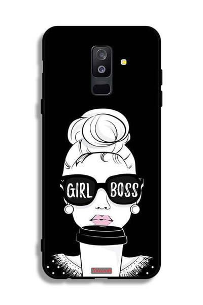 Tolwak غطاء حماية لهاتف سامسونج جالاكسي A6 بلس (2018) - فتاة بوس