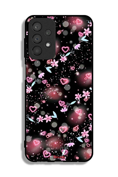 Tolwak غطاء حماية لهاتف سامسونج جالكسي A23 بنقشة قلوب وأزهار صغيرة