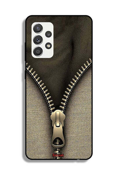Tolwak Samsung Galaxy M32 5G Protective Case Cover Zip Pattern