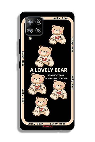 Tolwak غطاء حماية لهاتف سامسونج جالاكسي M42 5G بتصميم دب جميل