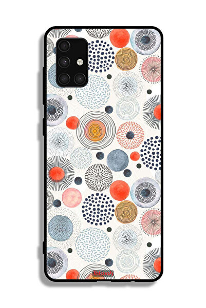 Tolwak Samsung Galaxy A71 4G Protective Case Cover Cotton Flowers Pattern