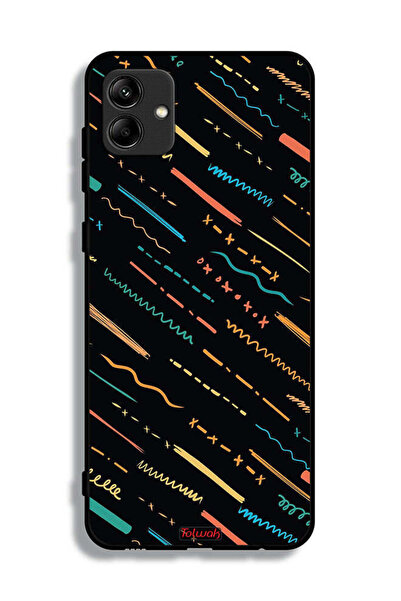 Tolwak غطاء حماية لهاتف سامسونج جالاكسي M04 بنمط خطوط X مجردة
