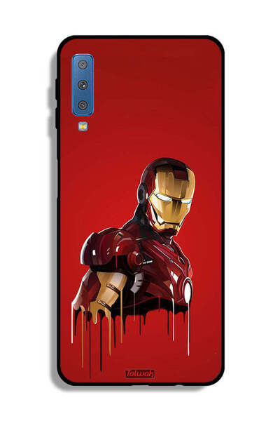 Tolwak غطاء حماية لهاتف Samsung Galaxy A7 (2018) برسومات الرجل الحديدي