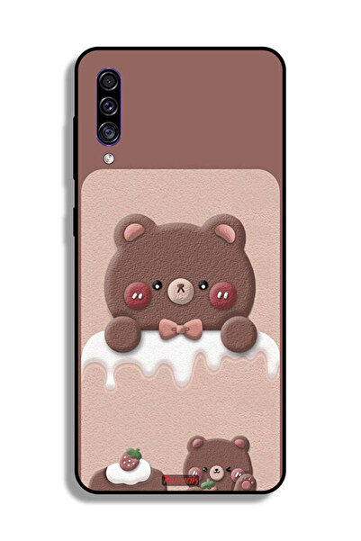 Tolwak غطاء حماية لهاتف سامسونج جالكسي A50 بتصميم دب الفراولة