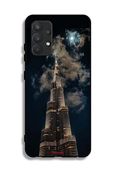 Tolwak Samsung Galaxy A32 4G Protective Case Cover Burj Khalifa In Night
