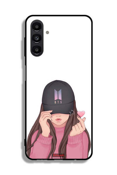 Tolwak Samsung Galaxy A13 5G Protective Case Cover Girl Making Snap