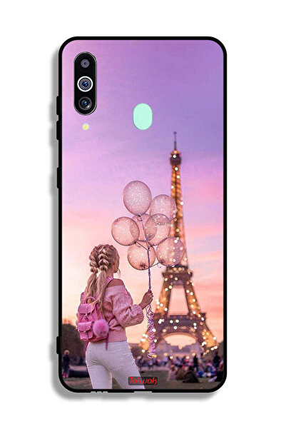 Tolwak غطاء حماية لهاتف سامسونج جالاكسي A60 بطبعة فتاة تحمل بالونات