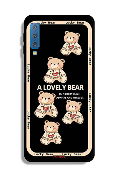 Tolwak غطاء حماية لهاتف سامسونج جالكسي A7 (2018) - دب جميل