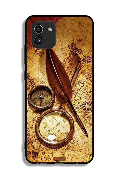 Tolwak غطاء حماية بتصميم بوصلة عتيقة من سامسونج جالكسي A03