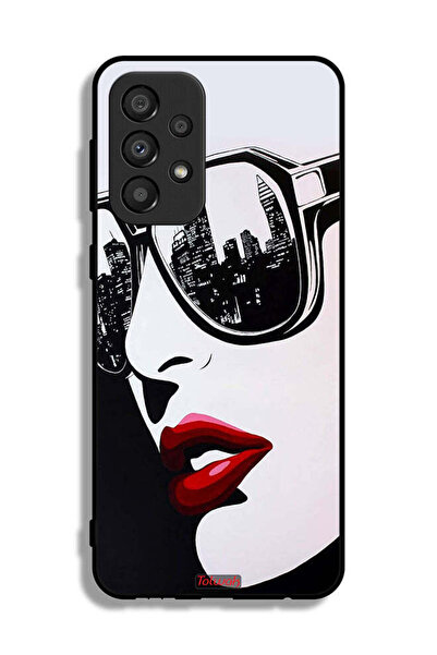 Tolwak غطاء حماية لهاتف Samsung Galaxy A33 5G بتصميم وجه فتاة وفن تجريدي