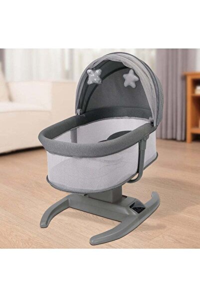 BabyCara أرجوحة أطفال هزازة مع ناموسية لحديثي الولادة مع تعديل متعدد الأوضاع ...