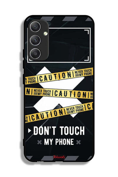 Tolwak Samsung Galaxy A34 5G Protective Case Cover Caution Never Touch My Phone