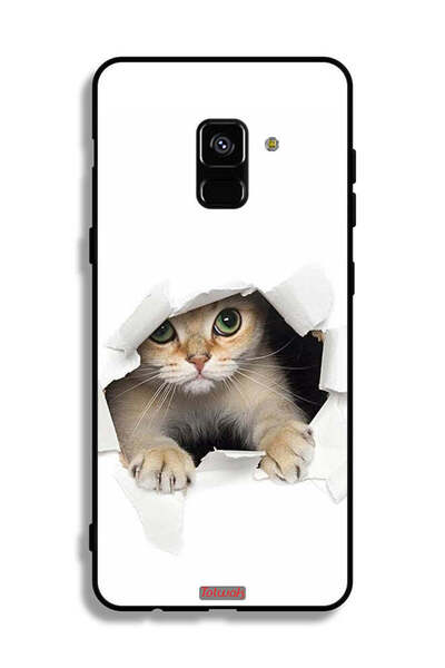 Tolwak غطاء حماية لهاتف Samsung Galaxy A8 Plus (2018) بتصميم قطة