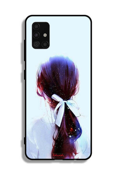 Tolwak غطاء حماية لهاتف سامسونج جالاكسي A51 4G بتصميم ربطة شعر مع رباط شعر وف...