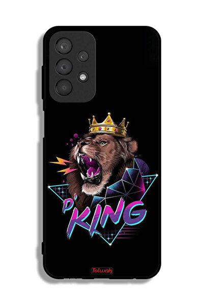 Tolwak غطاء حماية لهاتف سامسونج جالكسي A23 برسومات الأسد الملك