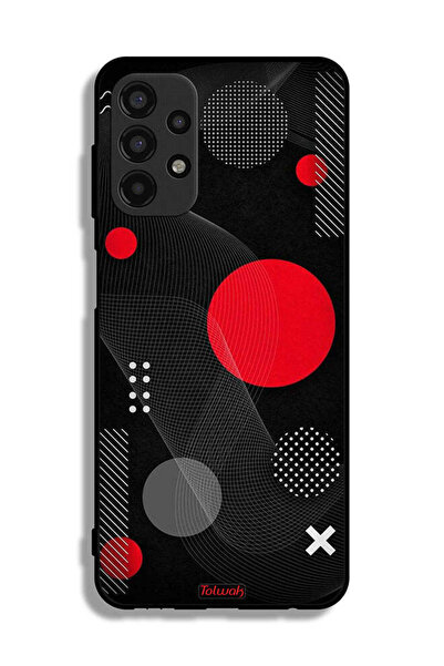 Tolwak Samsung Galaxy A13 4G Protective Case Cover Round And Cross Shape Pattern