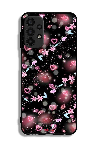 Tolwak غطاء حماية لهاتف سامسونج جالاكسي A13 4G بنقشة قلوب وأزهار صغيرة