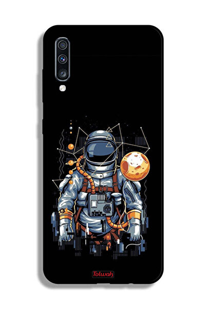 Tolwak غطاء حماية لهاتف Samsung Galaxy A70 بتصميم رائد فضاء تجريدي