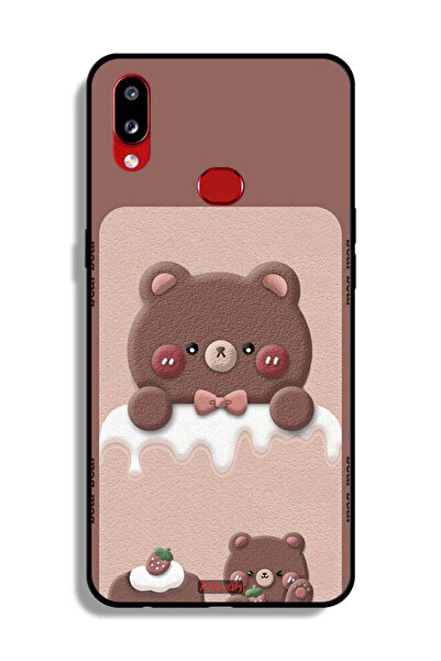 Tolwak غطاء حماية لهاتف سامسونج جالكسي A10s بتصميم دب الفراولة