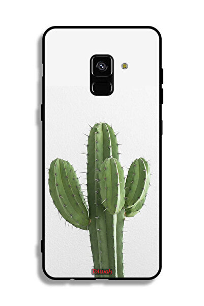 Tolwak غطاء حماية لهاتف Samsung Galaxy A8 Plus (2018) بنقشة نبات الصبار