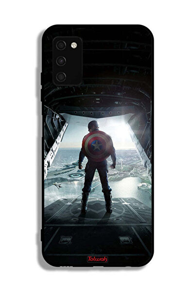 Tolwak Samsung Galaxy A03s Protective Case Cover Portrait Display Captain America