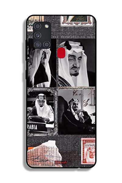 Tolwak غطاء واقي لغطاء حماية سامسونج جالاكسي A21s غلاف الملك فيصل عتيق الملصق