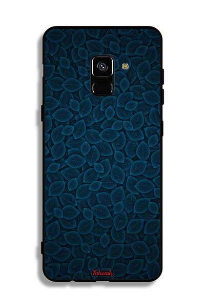 Tolwak غطاء حماية لهاتف Samsung Galaxy A8 Plus (2018) بنقشة أوراق فنية رقمية