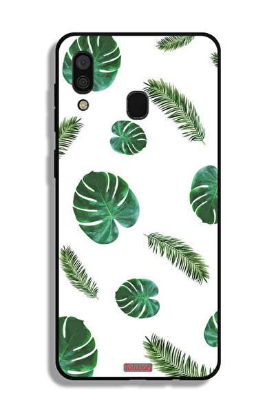 Tolwak غطاء حماية لهاتف سامسونج جالكسي A20 بنقشة ريش فنية