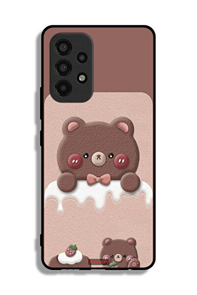 Tolwak غطاء حماية لهاتف سامسونج جالاكسي A53 5G بطبعة دب الفراولة