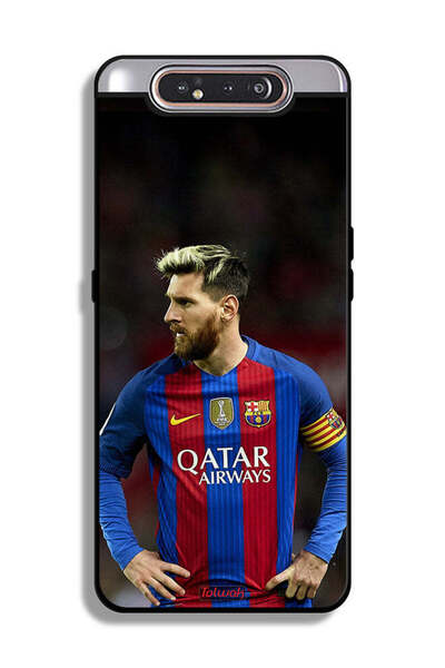 Tolwak غطاء حماية لهاتف سامسونج جالكسي A80 ميسي برشلونة